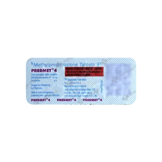 predmet 4mg tablet 10's